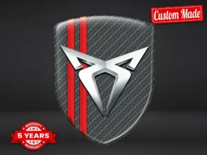Seat Cupra Adesivo Fibra Carbonio Resistente Limitato Universale